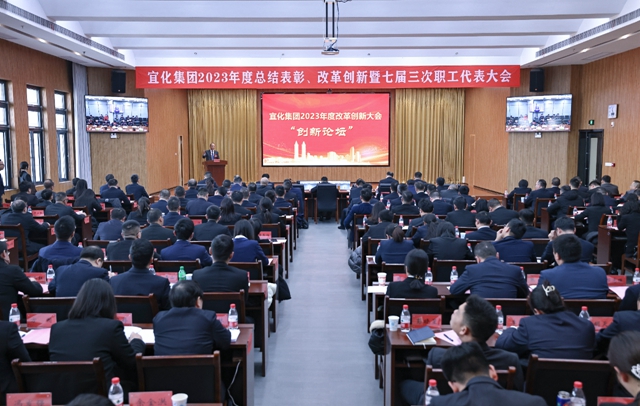 王大真總結講話 宜化集團2023年度總結表彰、改革創(chuàng)新暨七屆三次職工代表大會勝利閉幕(圖3)